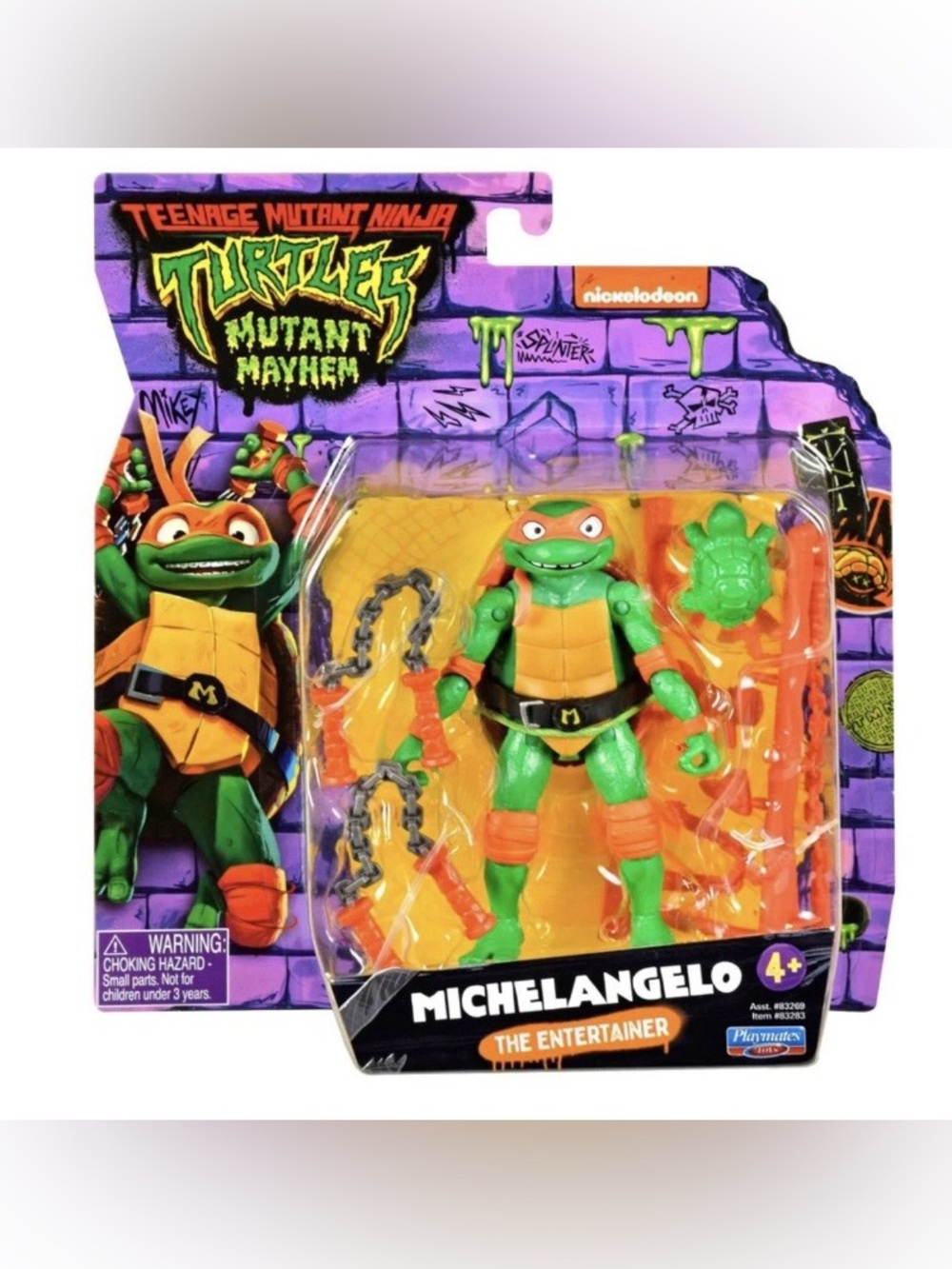 New Teenage Mutant Ninja Turtles Mutant Mayhem Michelangelo Action Figure 90s